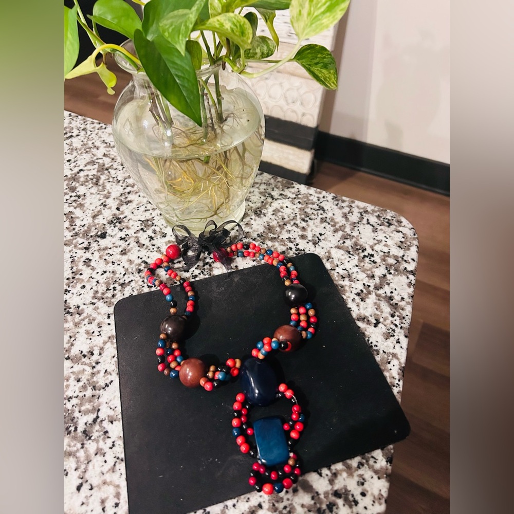 Tagua statement necklace